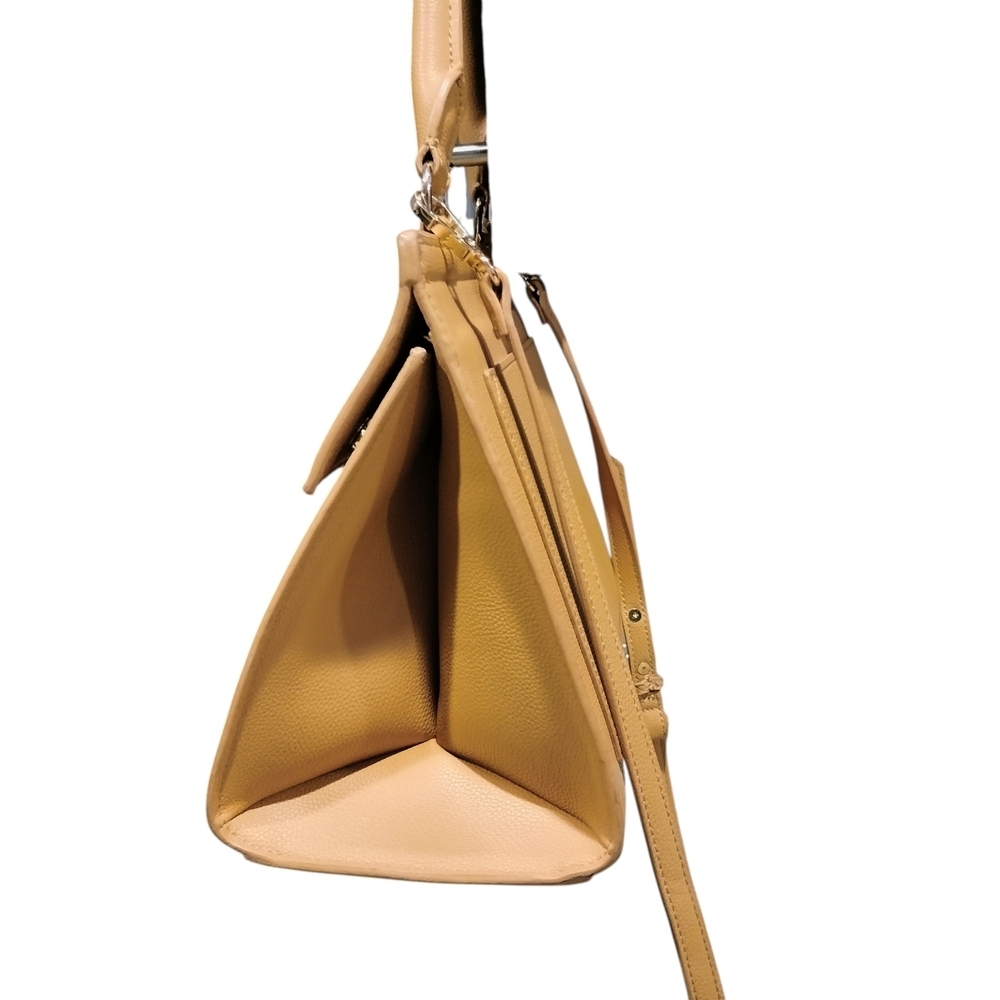 Modern Picnic Insulated Lunch Tote Work Bag |Camel Vegan Leather | Structured | - Picture 5 of 9